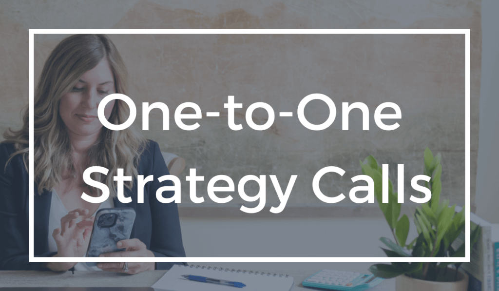 One-to-One Strategy calls